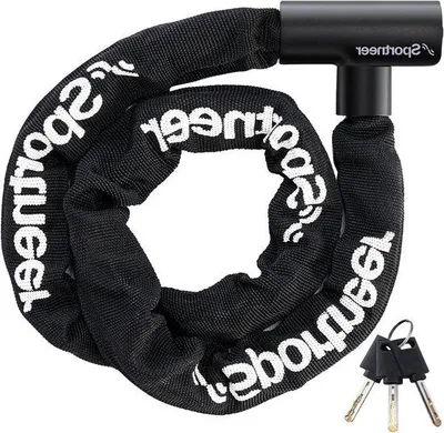 Produktbild von Famanu Fahrradsperre mit Sicherheitskette - 100 cm lang