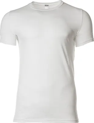 Obrázek produktu pro HOM Pánské tričko Crew Neck - Tričko Supreme Bavlna, krátký rukáv, kulatý výstřih, jednobarevné, Supima bavlna White XL