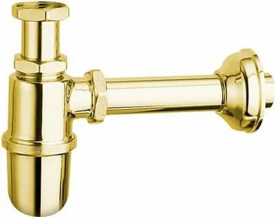 Zdjęcie produktu dla Syfon umywalkowy RETRO 5/4", odpływ 32 mm, złoty