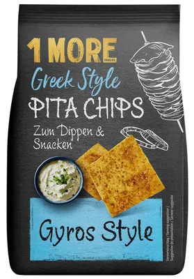 Produktbild von 1 More Greek Style Pita Chips Gyros Style 90g