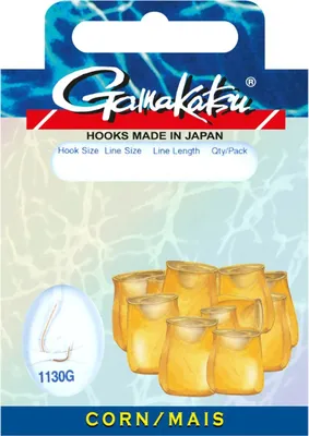 Produktbild von Gamakatsu Mais LS-1130 - 10 gebundene Angelhaken, Hakengröße/Schnurdurchmesser:Gr. 12 / 0.14mm