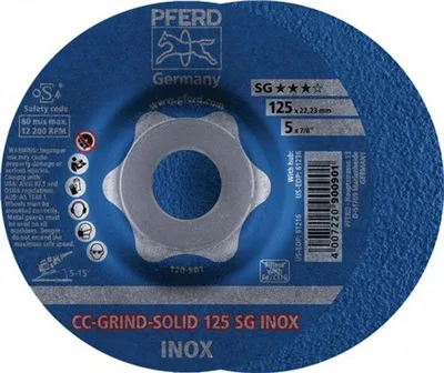 Immagine prodotto di PFERD disco abrasivo CC-GRIND-SOLID SG INOX D 125 - 64186125