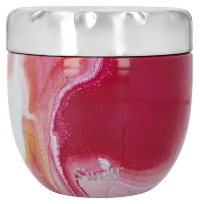 Produktbild von S'well Eats 2-in-1-Nahrungsschale mit Schraubdeckel, 636 ml, Rosenachat, dreifac