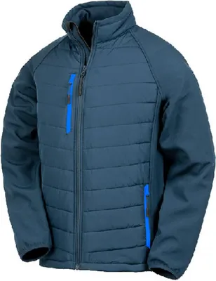 Produktbild von Result R237X | Herren Black Compass Softshell Jacket - Farbe: Navy/Royal - Größe: 3XL