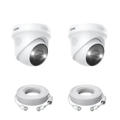 Zdjęcie produktu dla kamera bezpieczeństwa 4K 8MP PoE, zaawansowany noktowizor, wykrywanie ludzi, 2 kamery 8MP