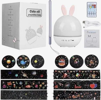 Image de Lampe pour enfants avec projecteur d'étoiles et veilleuse
