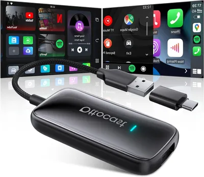 Obrázek produktu pro Adaptér pro bezdrátové CarPlay – rozhraní Android Auto – adaptér pro multimédia do auta – Bluetooth připojení