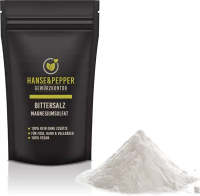Produktbild von 1kg Bittersalz MgSO4 Lebensmittelqualität Food Grade Epsom - Eco Serie