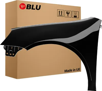 Image de BLU Aile Compatible avec VW Volkswagen Golf V 5 berline LC9X Gauche Schwarz TiefSchwarz | 2003-2009 | Avant | Peint| Prêt à Monter | Galvanisé