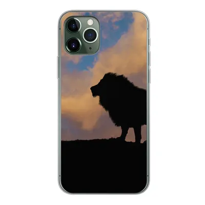 Produktbild von MuchoWow® Handyhülle Schutzhülle Hülle für iPhone 11 Pro Löwe - Sonnenuntergang - Wild Silikon Softcase Handy Hülle - Handy
