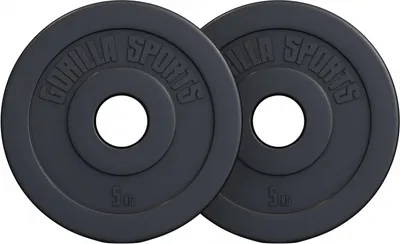 Obrázok produktu pre Gorilla Sports Sada záťažových kotúčov 2 x 5 kg