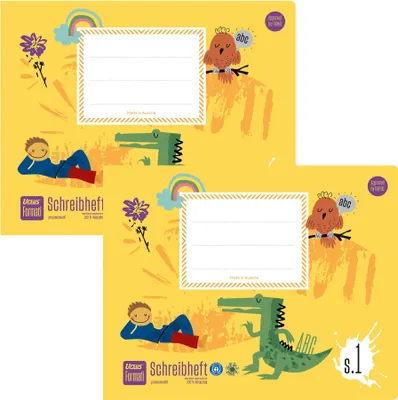 Immagine prodotto di Quaderni per esercizi, formato A5 orizzontale, 2 quaderni da 20 fogli a righe