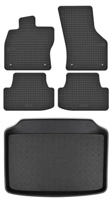 Obrázok produktu pre Gumové autokoberce SolidTread + vaňa kufra pre: Audi A3 8V 2012-2020 sportback (hatchback) 5 ks
