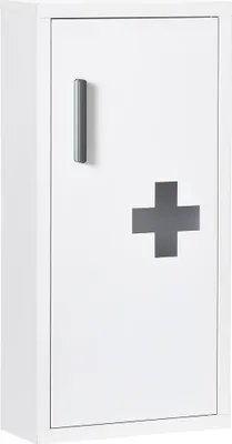 Obrázek produktu pro Fortuna Lai Lékárnička První pomoc Skříňka bílá s 3 vnitřními přihrádkami a magnetickým uzávěrem pro léky 40x15x53,5 cm