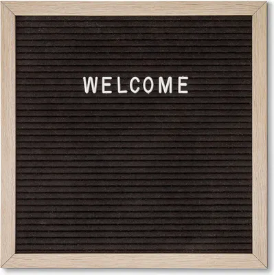 Produktbild von Showdown Letterboard - 30x30cm - Holz - Hellbraun / Schwarz