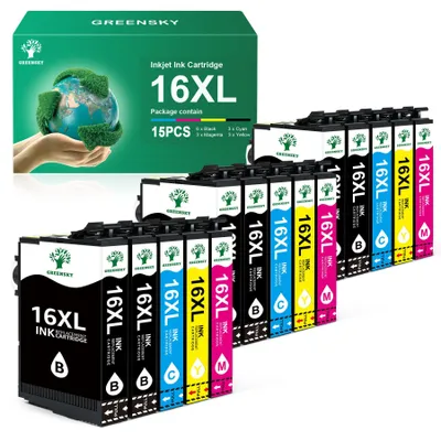 Produktbild von GREENSKY Multipack 16 XL Druckerpatronen Kompatibel für Epson 16XL Patrone