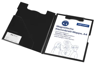Immagine prodotto di cartella magnetica per appunti magnetoplan, nera