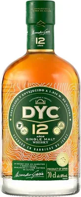Produktbild von DYC 12 Años Single Malt Whisky Spanien 70.00 cl 40.0 %