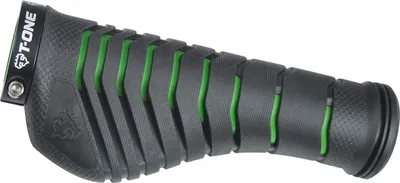 Image de Poignées T-one Aero noir/vert,130mm,1x frein filet