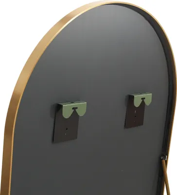 Produktbild von CDGlobal Bogen Ganzkörperspiegel, 162X53cm Groß Bodenspiegel in voller Länge, Gewölbter Standspiegel, der Wand montiert Spiegel im Schlafzimmer,Ankleidezimmer, (Gold)