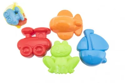 Obrázek produktu pro Teddies formičky na písek 4ks plast 10cm
