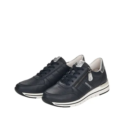 Produktbild von Remonte Damen Echtleder Sneaker blau kombi, Damen:42 EU