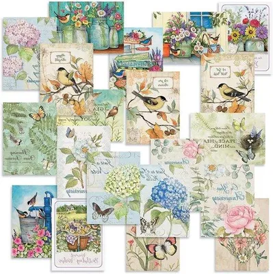 Produktbild von Famanu Wenskaarten Set - 40 Karten in 20 Designs - Multicolor