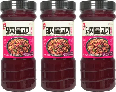 Produktbild von O´Food Korean BBQ Gochujang Bulgogi Marinade 3x840g