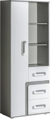 Zdjęcie produktu dla Minio, półka 75 cm, "Arezzo", kolor antracyt/biały