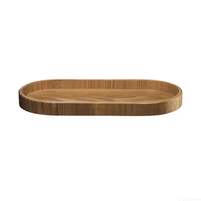 Image de Plateau en bois ovale 35,5x16,5cm/H.2,5cm COPPA WOOD ASA-Selection