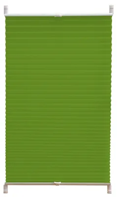 Produktbild von Sunlusso Plissee Klemmfix ohne Bohren – Faltrollo lichtdurchlässig & blickdicht – Grün Crash, 80 x 220 cm