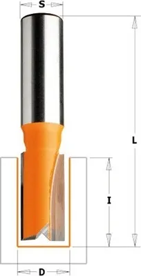 Obrázok produktu pre Cmt Priamy nožík Krátky Hm D=22 I=20 L=57,2 S=8