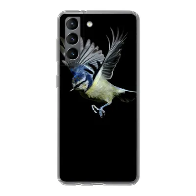 Produktbild von MuchoWow® Handyhülle Schutzhülle Hülle für Samsung Galaxy S21 Vogel - Federn - Porträt Silikon Softcase Handy Hülle - Softcase