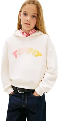 Produktbild von Tommy Hilfiger 8721289908406, Kind, Weiblich, Kapuzenpullover, Weiß, Langärmlig, Off White