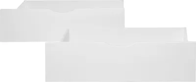 Produktbild von Homestyle4u Bettkasten Aufbewahrung mit Rollen Holz Weiß 2er Set Bett Schublade Schubkästen 2 Stück