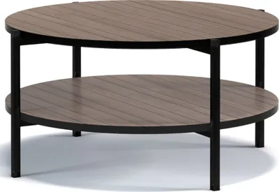 Obrázek produktu pro Konferenční stolky Konsimo Obývací stůl ''GERIS'' Tmavě hnědý, dřevo, klasický styl, 84,2x43x84,2 cm