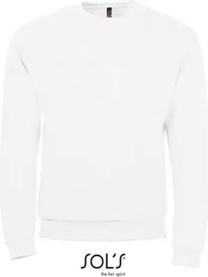 Image de SOLs 01168 | Sweatshirt Spider Homme 50% Coton / 50% Polyester - Couleur : White - Taille : L