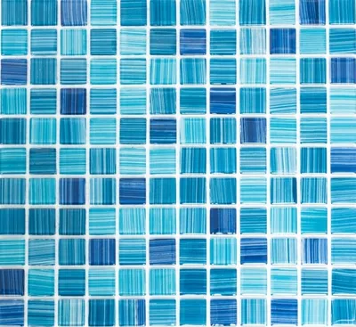 Produktbild von Mosaikfliese Transluzent strichblau Glasmosaik Crystal strichblau MOS64-0409_f | 10 Mosaikmatten