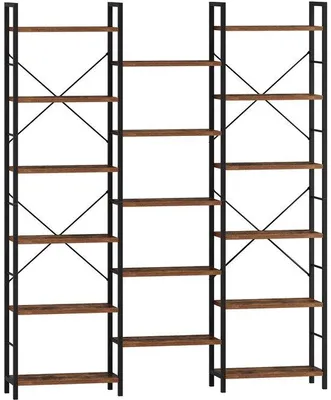 Produktbild von Metallische Bücherwand - 24 x 152 x 186 cm - 18 Schubladen - Raumteiler - Wohnzimmer - Schlafzimmer - Büro