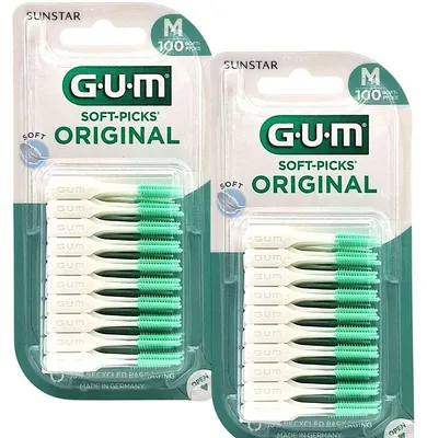 Produktbild von 2x GUM Soft-Picks Original Medium 2x100 Stück