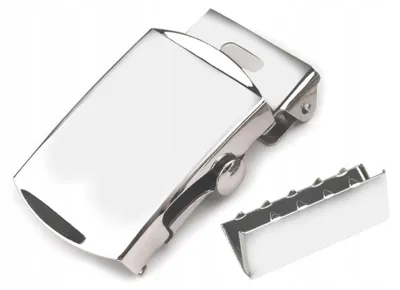 Produktbild von Stoklasa Metall-Gürtelschnalle 30 mm Silber mit Endstück