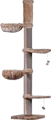 Produktbild von dobar Kratzbaum "Biggy" aus Holz, Maße ca.: 100 x 100 x 227 cm - Cappuccino