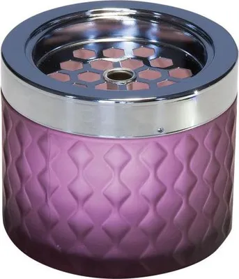Produktbild von APS 561 Windaschenbecher VENTIS, Glas/Metall, Ø 9,5 cm, Höhe 8 cm, berry