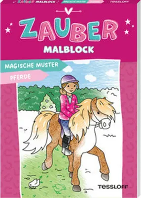 Produktbild von Zaubermalblock. Magische Muster. Pferde: Mit tollen Effekten (Malbücher und -blöcke)