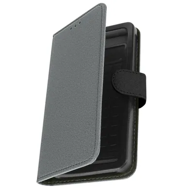 Produktbild von Avizar, Universal Klapphülle, Etui mit Geldbörse für Smartphones Größe XL, Grau