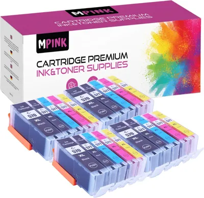 Produktbild von 20x Druckerpatronen für Canon PGI-C570 CLI-571 MG5751 6850 7750 CMYKx2