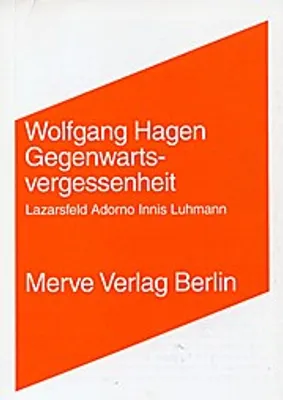 Produktbild von Gegenwartsvergessenheit