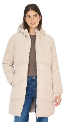 Productafbeelding van TOS Cordmix Pufferjas 15641, teddy, vanillewit, maat S