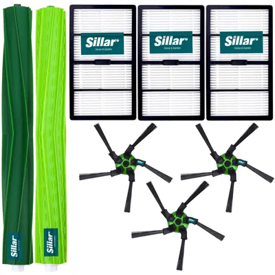 Produktbild von Sillar Zubehör Set für iRobot Roomba S9 S9+ Bürsten Filter 8-teilig