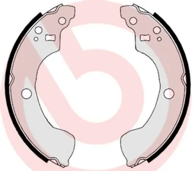 Produktbild von BREMBO Bremsbackensatz Trommelbremse Hinten für NISSAN ALMERA II Hatchback (N16) 203mm S 56 534